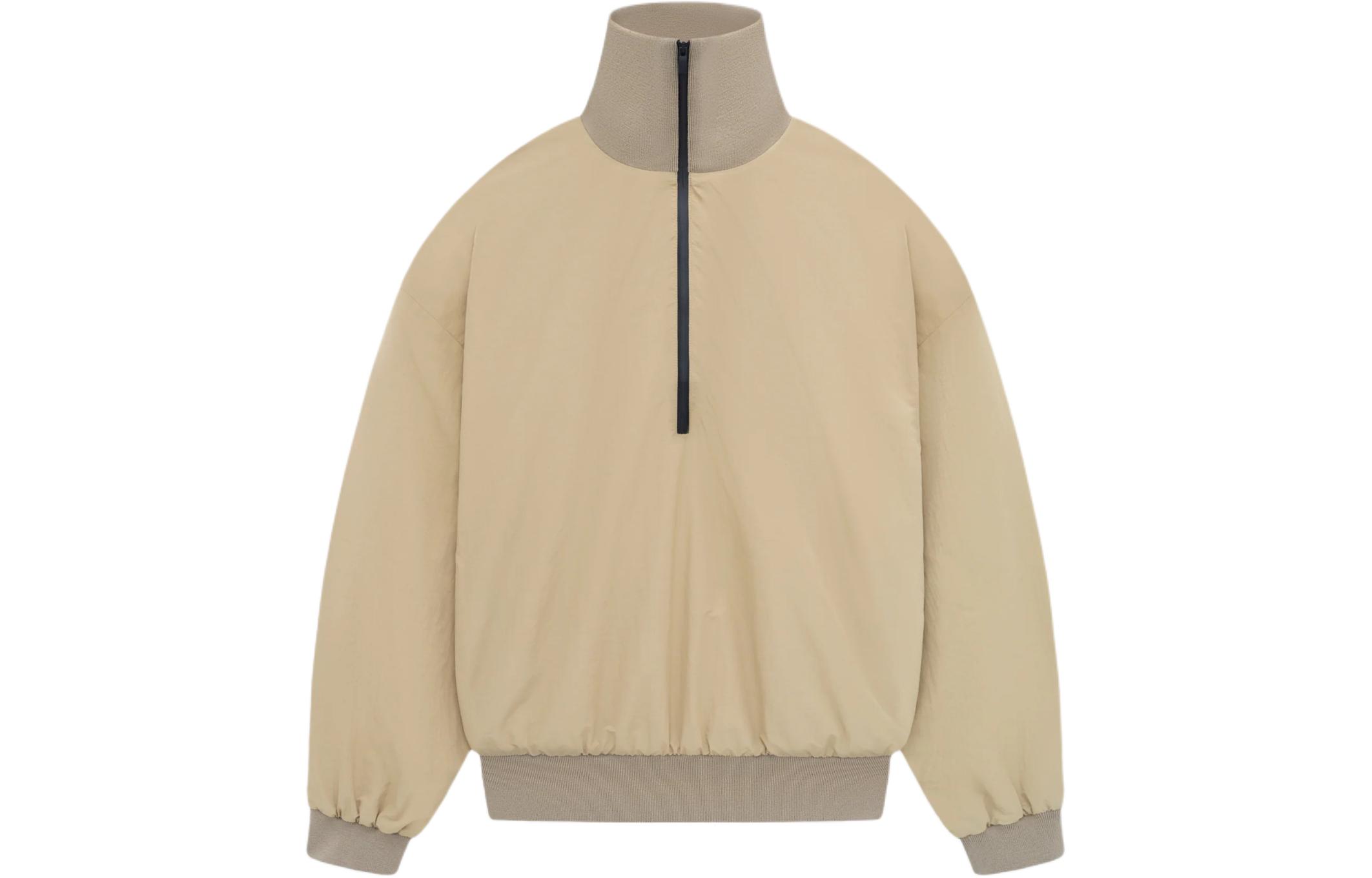 FOG SS24 Season 8 Washed Nylon Half Zip Track Jacket Dune Unisex FG830-2101WAN-260