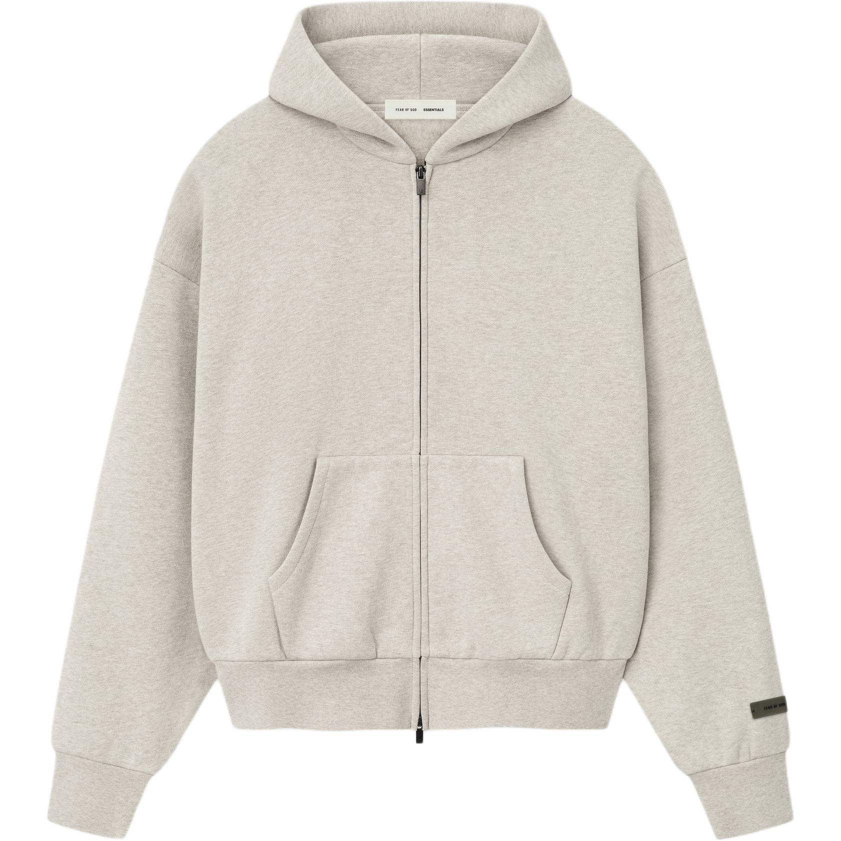 FOG SS25 Classic Full Zip Hoodie Relaxed Fit Unisex Rubber Logo Sweatshirt 192sp254782f