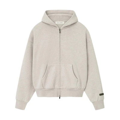 FOG SS25 Classic Full Zip Hoodie Relaxed Fit Unisex Rubber Logo Sweatshirt 192sp254782f