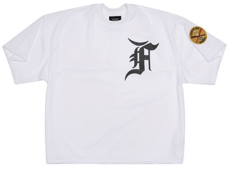 Fear of God Ssense Mesh Batting Practice Jersey White