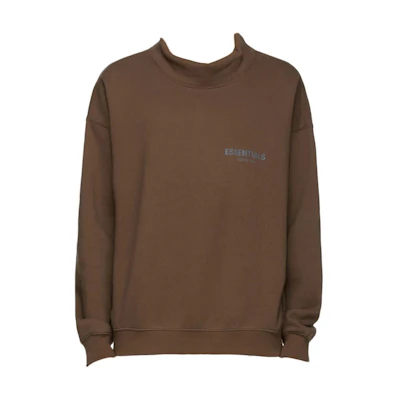 FOG SSENSE Mockneck Brown Heavyweight Sweatshirt Unisex 192250500237020
