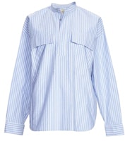 Fear of God Stripe Pullover Henley Dad Shirt Blue/White Fear of God Stripe Pullover Henley Dad Shirt Blue/White