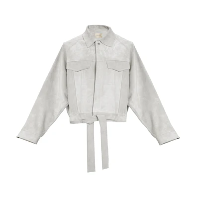 FOG Suede Trucker Jacket God Grey
