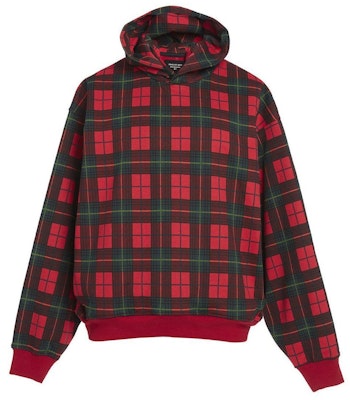 Fear of God Tartan Plaid Everyday Hoodie Red Plaid Buy Fear of God Tartan Plaid Everyday Hoodie Red Plaid