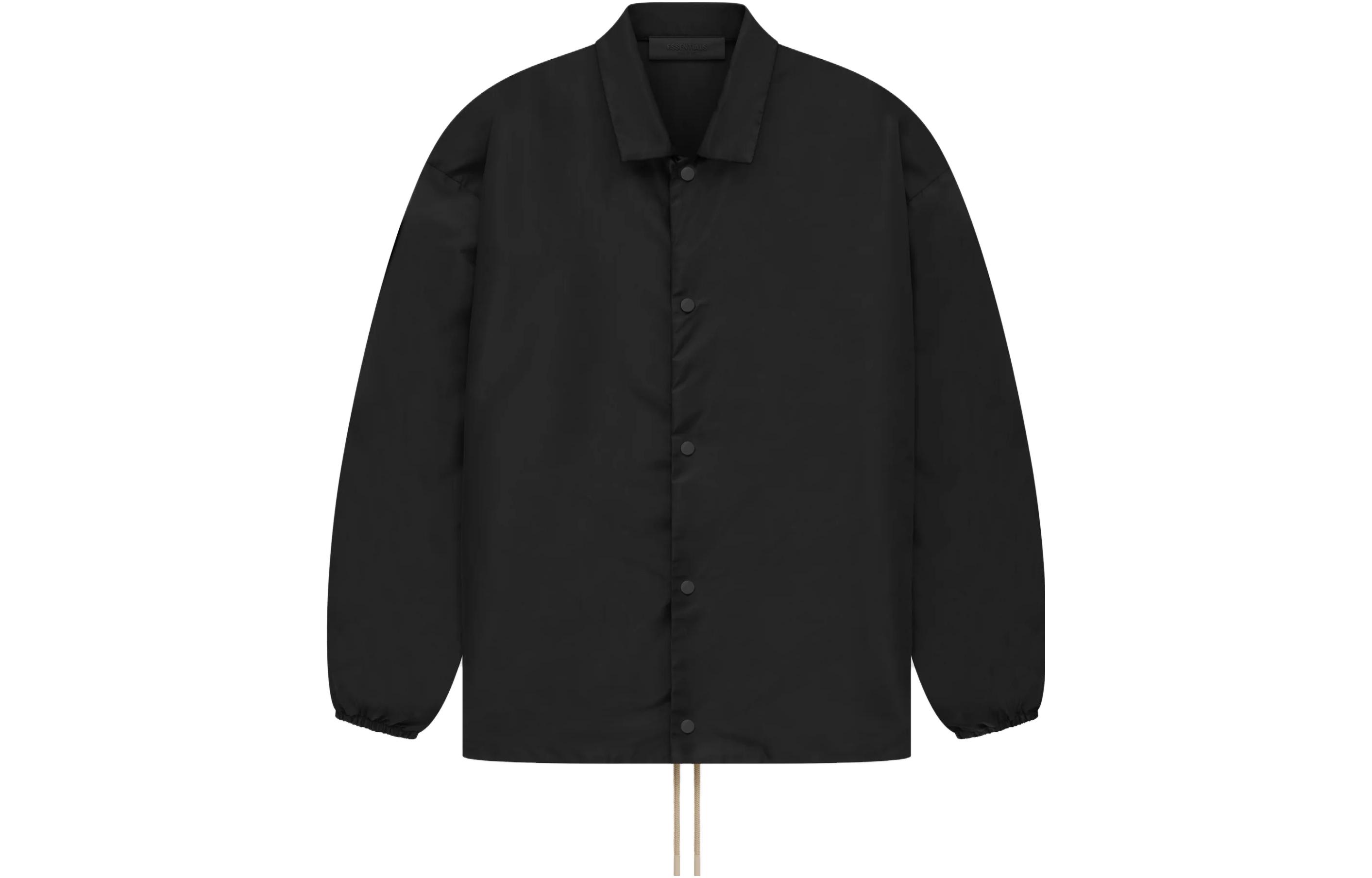 Fear of God The Black Collection Coaches Jacket Jet Black Heavyweight Jacket 202sp232010f