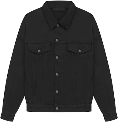 Fear of God The Black Collection Jaket Denim Hitam Tebal Heavyweight Coat 202SP234270F Buy Fear of God The Black Collection Jaket Denim Hitam Tebal Heavyweight Coat 202SP234270F