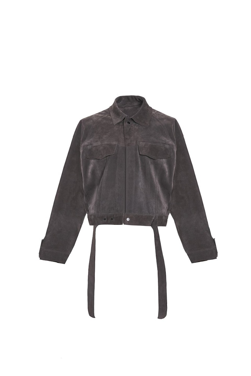 Fear of God Ultra Calf Suede Trucker Jacket Dark Brown