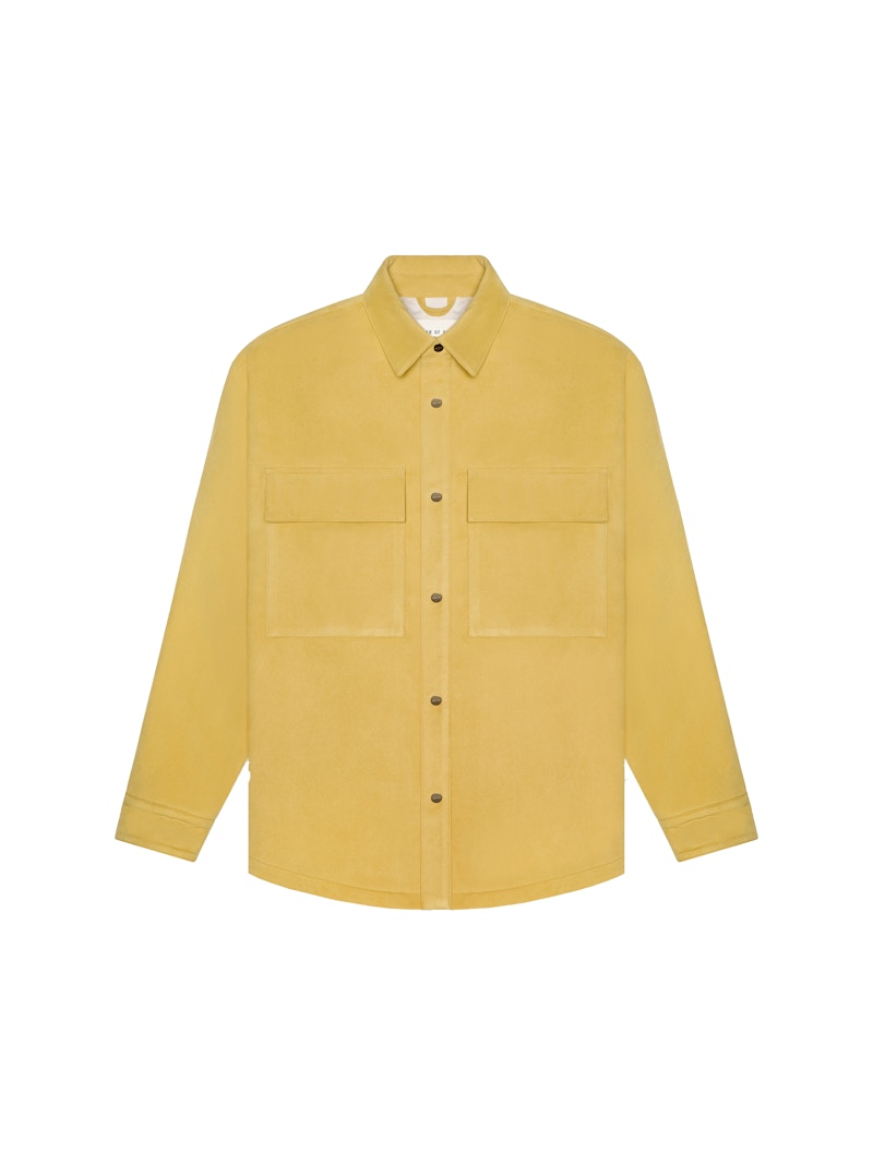 Fear of God Ultrasuede Shirt Jacket Garden Glove Yellow
