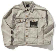Fear of God Union La Exclusive Raglan Denim Trucker Jacket Vintage Grey Fear of God Union La Exclusive Raglan Denim Trucker Jacket Vintage Grey
