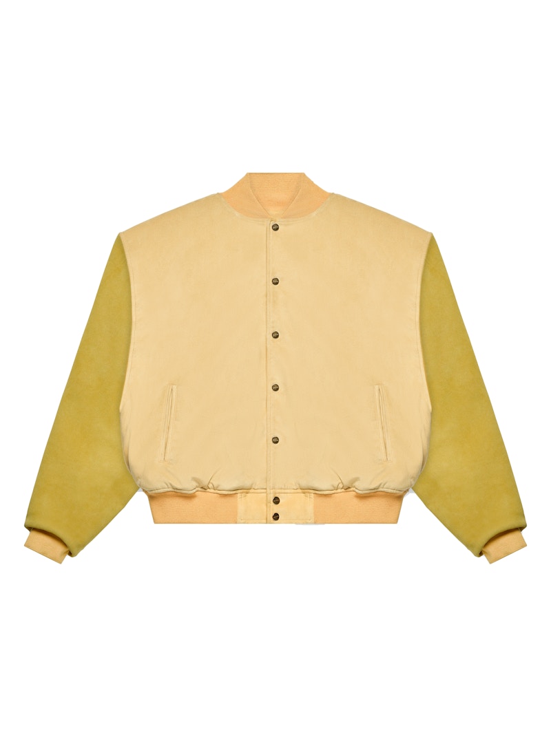 Fear of God Varsity Jacket Garden Glove Yellow