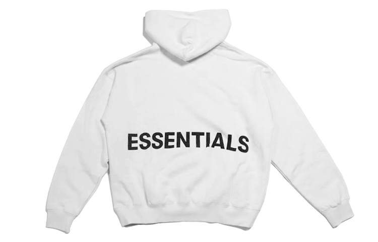 FOG Winter Fleece Hoodie White Back Print Unisex Heavyweight Sweatshirt 192250500030010