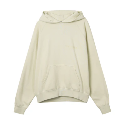FOG Winter FW21 Logo Heavyweight Pullover Hoodie Cream Unisex 192BT212251F