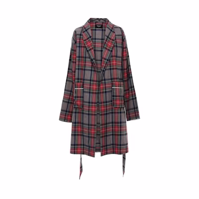 FOG Wool Robe Red Plaid
