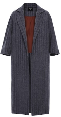 Fear of God Mantel Bulu Berjalur Kelabu Buy Fear of God Mantel Bulu Berjalur Kelabu