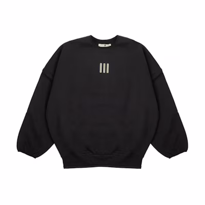 FOG adidas SS24 Black Crewneck Sweatshirt - Stylish & Comfy IW8922