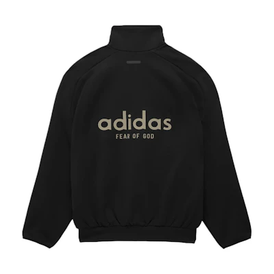 FOG adidas SS24 Black Outdoor Track Jacket Logo Zip-Up IS5319