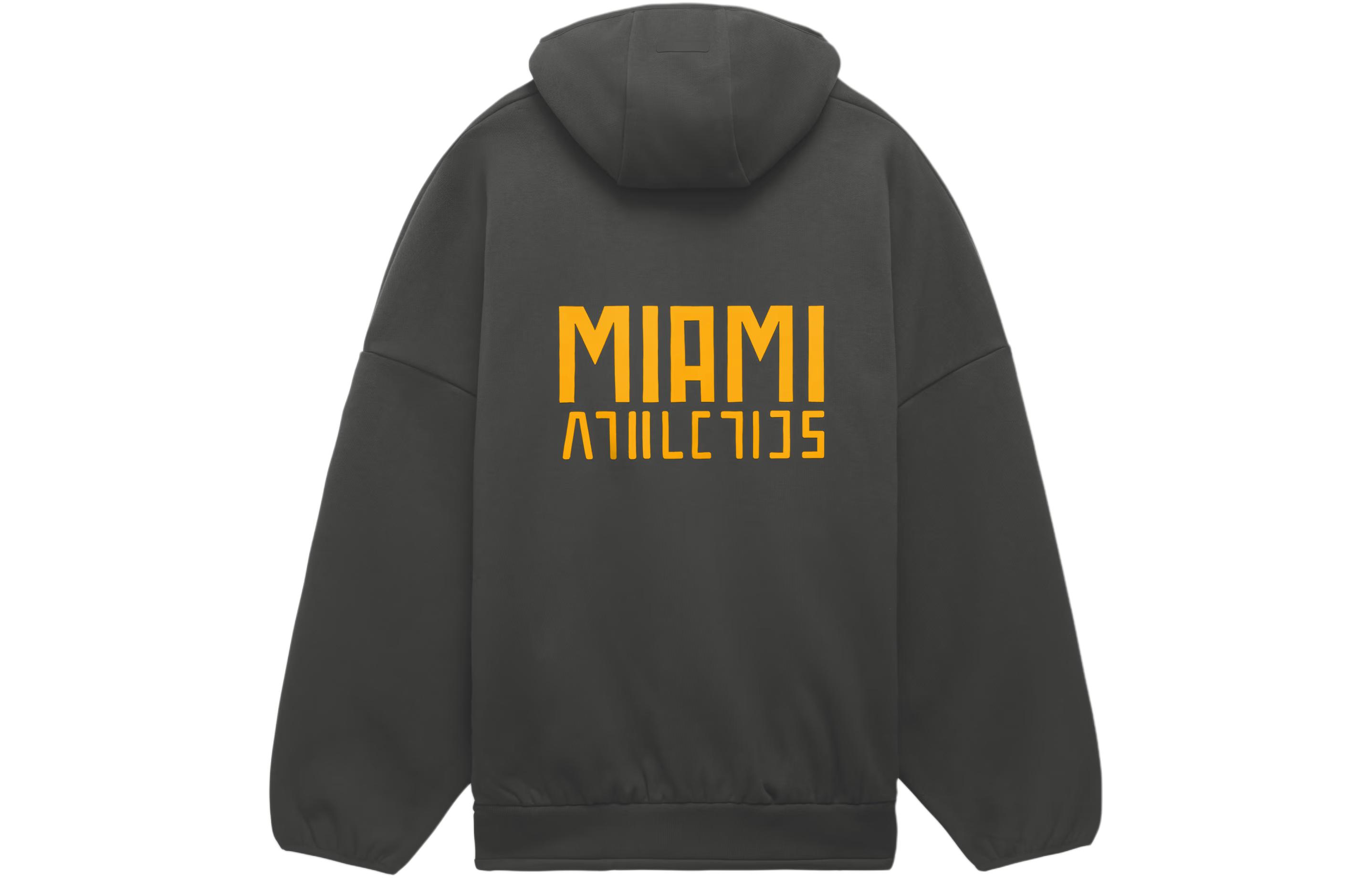 Buy Fear of God x adidas 迈阿密大学灰色宽松连帽衫 男女款 JJ3755