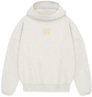 Fear of God x adidas SS24 Suede Logo Hoodie Unisex Grey White IS5308 Fear of God x adidas SS24 Suede Logo Hoodie Unisex Grey White IS5308