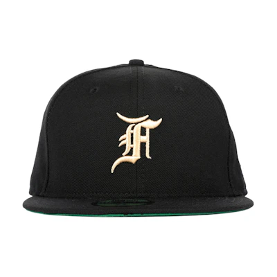 FOG Jay-Z New Era Fitted Cap Hat Black/Cream