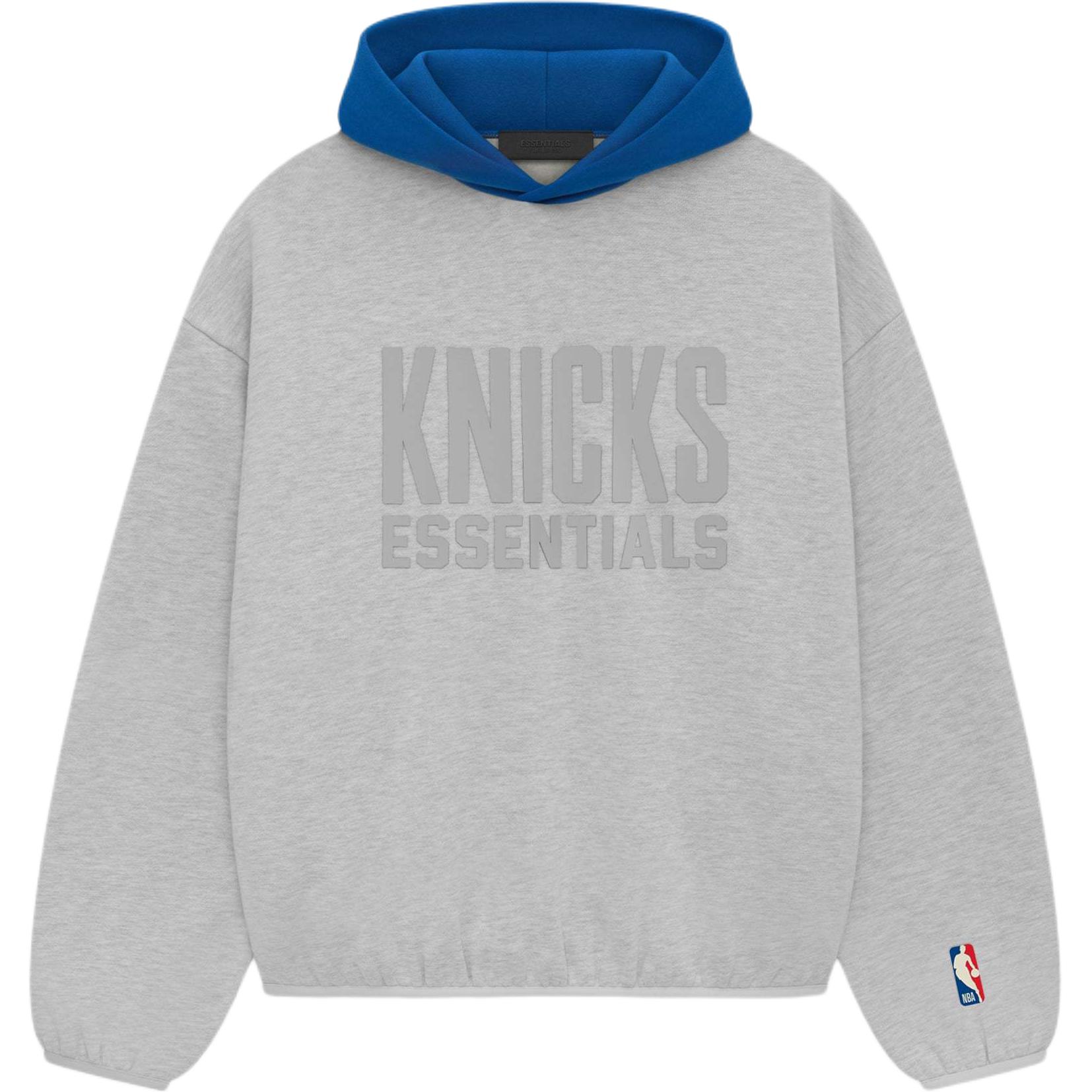 FOG NBA Essentials Knicks Light Heather Hoodie Graphic Logo 192al246301f