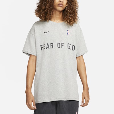 Fear of God x Nike Warm Up T-Shirt Dark Heather Grey Shop Fear of God x Nike Warm Up T-Shirt Dark Heather Grey