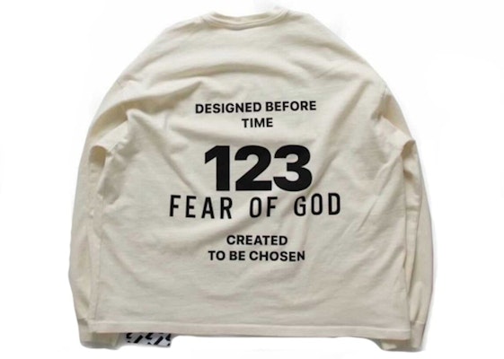 Fear of God x RRR 123 The Witness L/S T-shirt White Order Fear of God x RRR 123 The Witness L/S T-shirt White