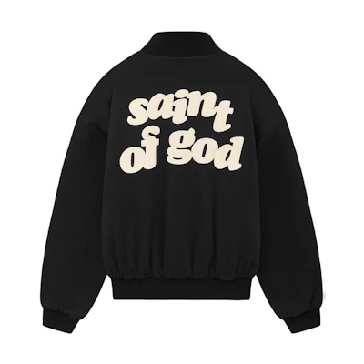 FOG SAINT Mxxxxxx FW23 Back Print Jacket Black Unisex FOG-FW23-1