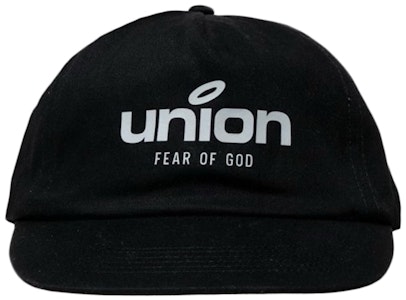 Topi Panel "Fear of God x Union" 30 Tahun Warna Hitam Buy Topi Panel "Fear of God x Union" 30 Tahun Warna Hitam