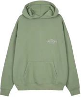 Fear of God x Union LA FW21 Vintage Hoodie Green Letter Logo Unisex Pullover FOG-FW21-094 Fear of God x Union LA FW21 Vintage Hoodie Green Letter Logo Unisex Pullover FOG-FW21-094