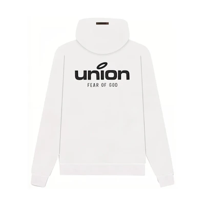 FOG Union LA FW21 Vintage Hoodie White Logo Pullover Unisex Sweater FOG-FW21-097