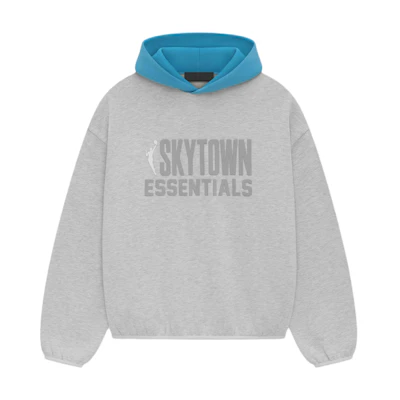 FOG WNBA Essentials Sky Hoodie Light Heather Chicago Logo Pullover 192al246309f