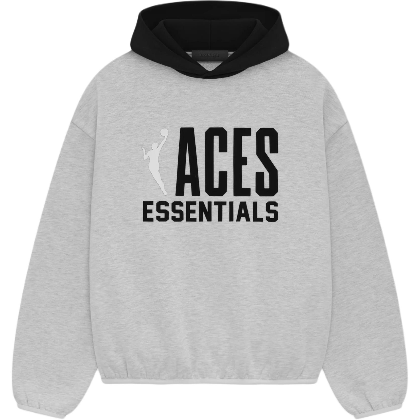 FOG WNBA SS25 Aces Hoodie Light Heather Grey Pullover Sweatshirt 192al246603f