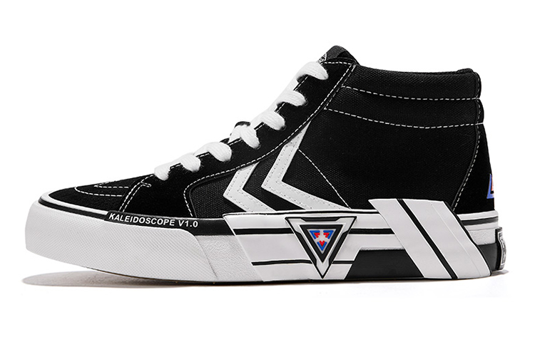 Feiyue Canvas Mid 'Kaleidoscope Black' FXY-613T