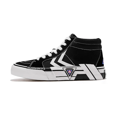 Feiyue Canvas Mid 'Kaleidoscope Black'