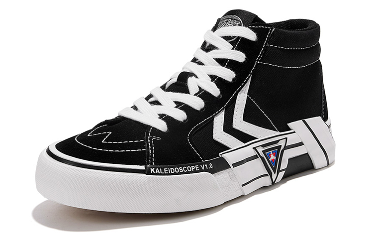 Lookbook 飛躍Feiyue 萬花筒主題 中幫 帆布鞋 男女同款 黑色