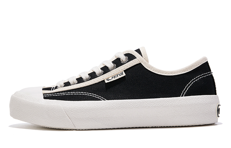 Feiyue Classic Low-Top Black Sneakers Slip-Resistant Casual Shoes FXY-636T Black