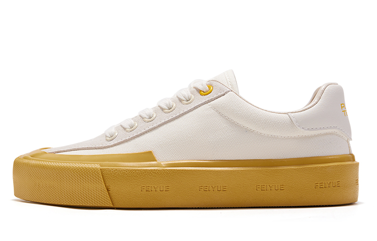 Feiyue Low-Top Canvas Shoes Non-Slip Wear-Resistant Beige Yellow FXY-923TC01 Beige Yellow.