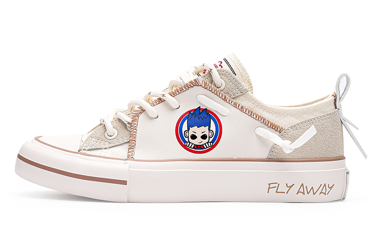 Feiyue Low-Top Canvas Sneakers Beige Casual Non-Slip Breathable Shoes FXY-387MJ03 Beige