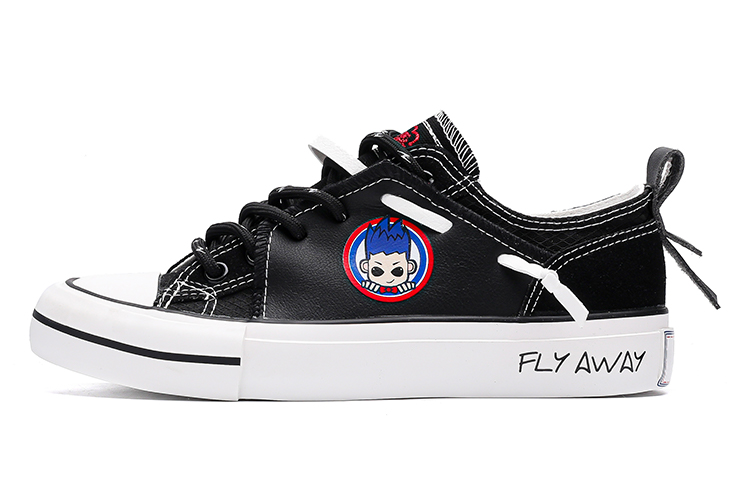Feiyue Low-Top Canvas Sneakers Black Breathable Casual Slip-Resistant Shoes FXY-387MJ01 Black
