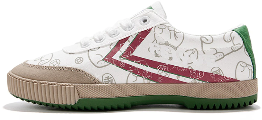 Feiyue Luckycat x Low-Top Canvas 'White Red Green' DF/H-0059 Buy Feiyue Luckycat x Low-Top Canvas 'White Red Green' DF/H-0059