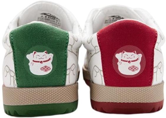 Feiyue Luckycat x Low-Top Canvas 'White Red Green' DF/H-0059 Shop Feiyue Luckycat x Low-Top Canvas 'White Red Green' DF/H-0059