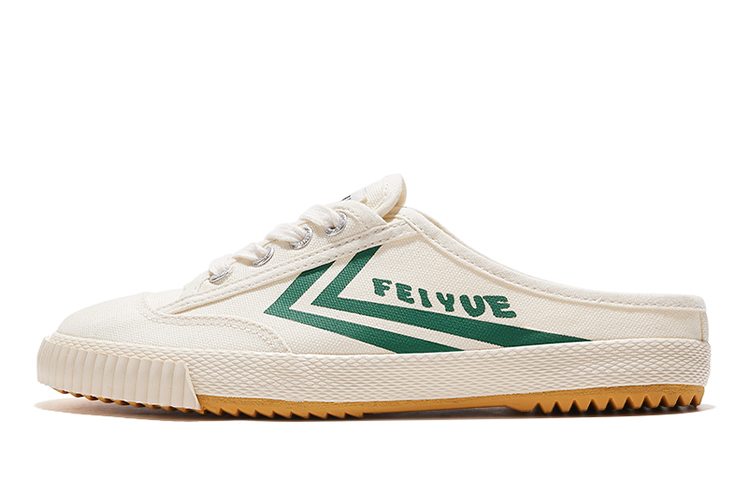 Feiyue Minimalist Slip-On Lightweight Low-Top Canvas Shoes Beige Green FXY-366T04 Mint Green