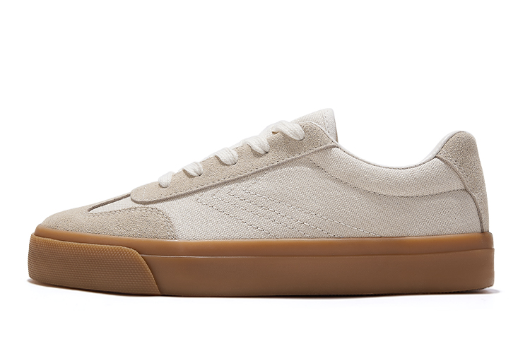 Feiyue Retro Casual Trainers Low-Top Sneakers - Stylish & Durable. FXY-882TC01 Beige Color.