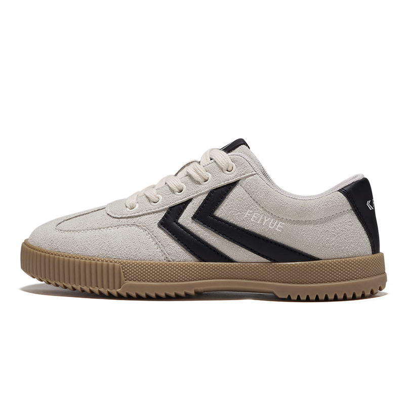Feiyue Retro Low-Top Anti-Slip Sneakers Beige Casual Sports Shoes FXYA326ZG - Apricot Color