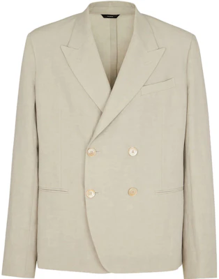 Fendi 23SS Linen Double-Breasted Long-Sleeve Jacket FJ0748AO76F0GQK Buy Fendi 23SS Linen Double-Breasted Long-Sleeve Jacket FJ0748AO76F0GQK