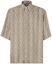 Buy FENDI Beige Short Sleeve Shirt with All-Over Logo Print. FS0795AR6FF1MTK