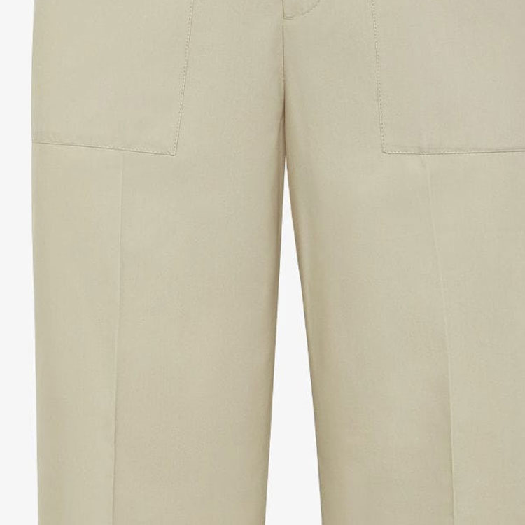 Details for 芬迪 米色直筒拉链工装裤 带侧袋。 FB0976AR8WF1NIL