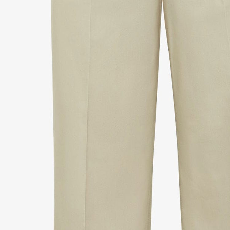 Sizing 芬迪 米色直筒拉链工装裤 带侧袋。 FB0976AR8WF1NIL