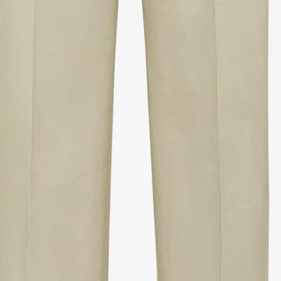 FENDI 米色直筒拉鍊多口袋工裝長褲 FB0976AR8WF1NIL Cheap FENDI 米色直筒拉鍊多口袋工裝長褲 FB0976AR8WF1NIL