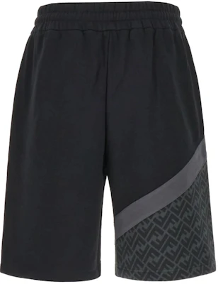 FENDI Bermuda Negra con Logo de Letras y Cordón Ajustable. FAB656AN67F1N6F Lookbook FENDI Bermuda Negra con Logo de Letras y Cordón Ajustable. FAB656AN67F1N6F